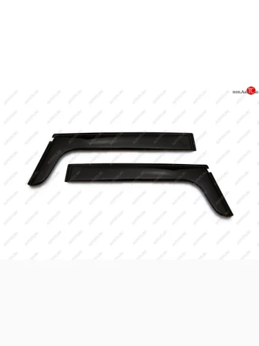 Дефлекторы окон (накладные, с уголком, дымчатые) REIN КамАЗ 4308 - М1842