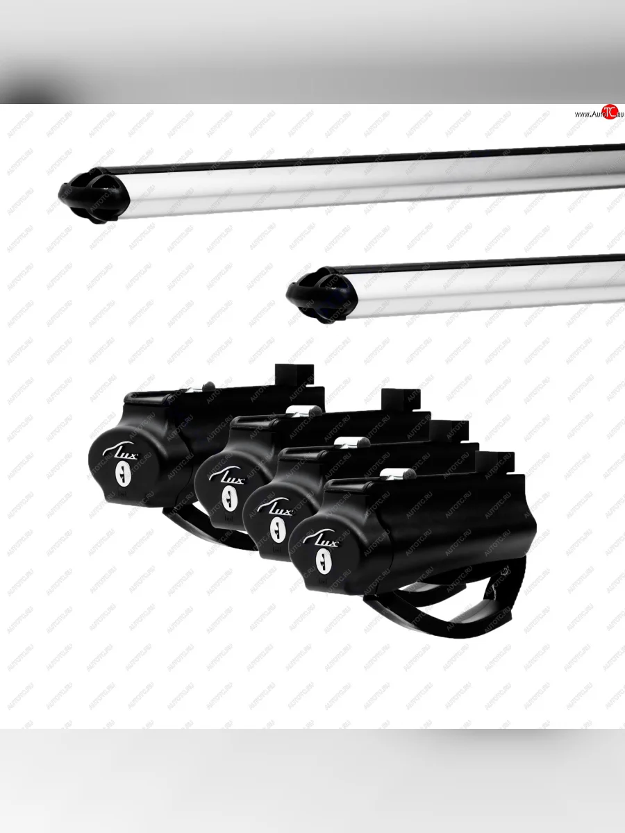 Багажник в сборе с поперечинами LUX БЭЛТ   (аэро-классик 130 см)  в Самаре Самарской области