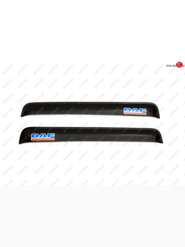 Дефлекторы окон (с логотипом DAF, накладные, дымчатые) REIN DAF XF  105 (2005-2013)