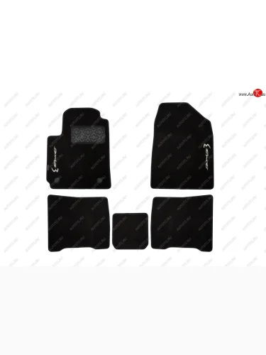 Комплект ковриков в салон (чёрные, текстиль) Element Chery Bonus 3 (A19) седан (2013-2016)