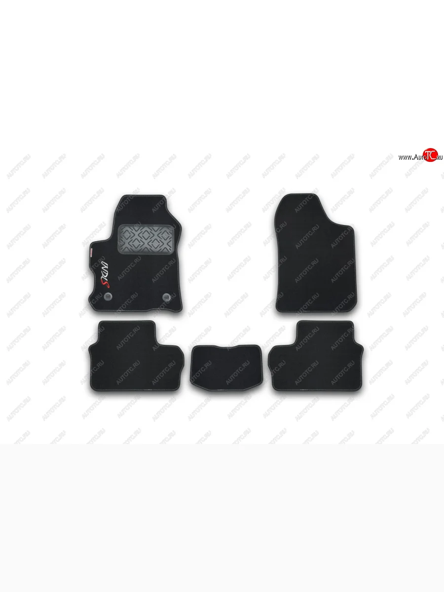 Комплект ковриков в салон (чёрные, текстиль) Element Chery Indis S18 (2011-2016)  с доставкой в г. Керчь