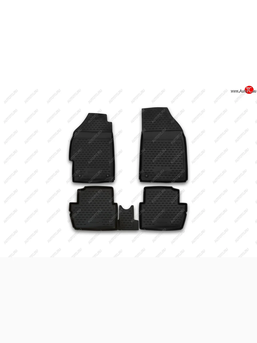 Комплект ковриков в салон (чёрные, полиуретан) CHEVROLET Chevrolet Spark M300 дорестайлинг (2010-2015)  с доставкой в г. Керчь