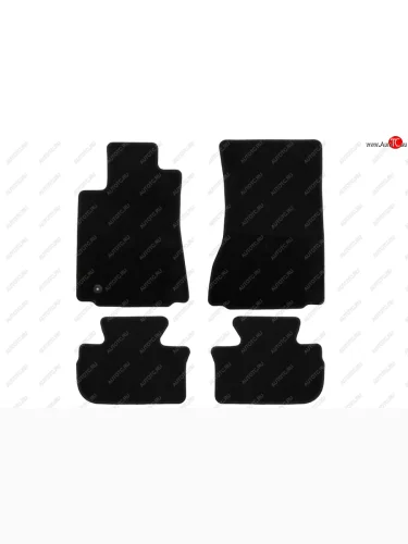 Комплект ковриков в салон (АКПП, 4WD, чёрные, текстиль) Klever Econom Cadillac CTS седан (2007-2013)