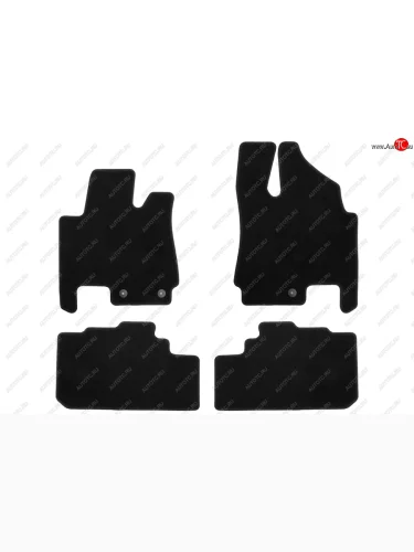 Комплект ковриков в салон (АКПП, чёрные, текстиль) Klever Econom Cadillac SRX дорестайлинг (2010-2012)