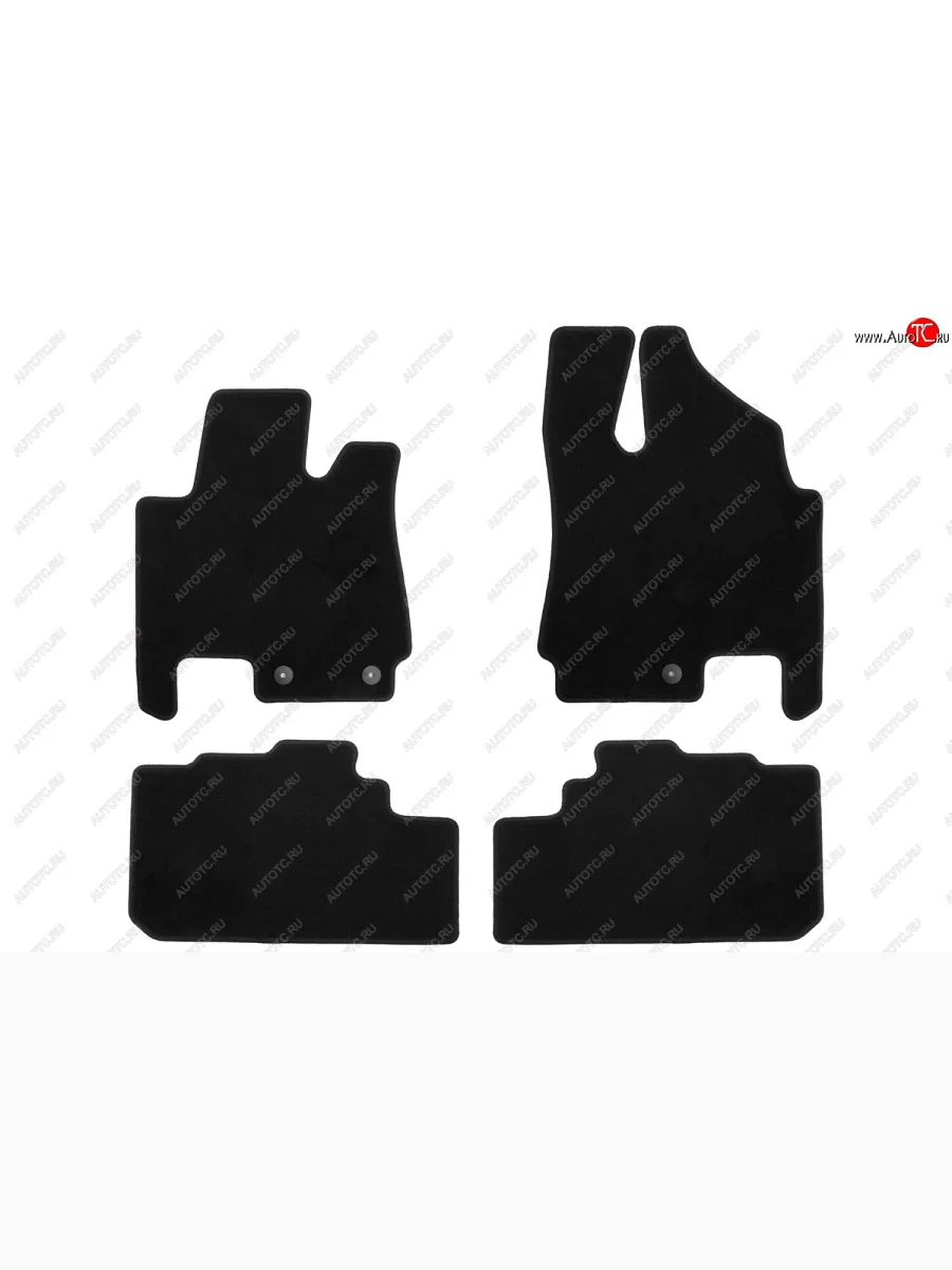 Комплект ковриков в салон (АКПП, чёрные, текстиль) Klever Econom Cadillac SRX дорестайлинг (2010-2012)  с доставкой в г. Пермь