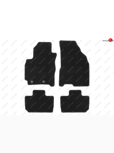 Комплект ковриков в салон (чёрные, текстиль) Klever Econom Chery Tiggo 2 Pro (2021-2025)