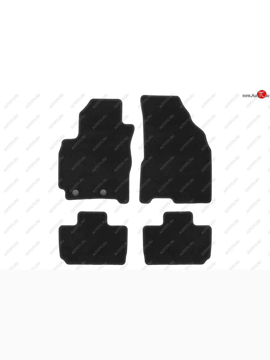 Комплект ковриков в салон (чёрные, текстиль) Klever Econom Chery Tiggo 2 Pro (2021-2025)  в Самаре Самарской области