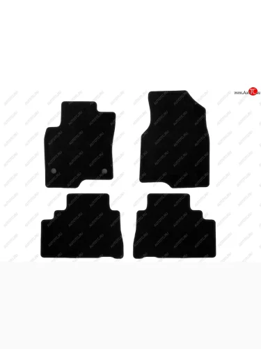 Комплект ковриков в салон (чёрные, текстиль) Klever Econom Chevrolet Captiva 1-ый рестайлинг (2011-2013)