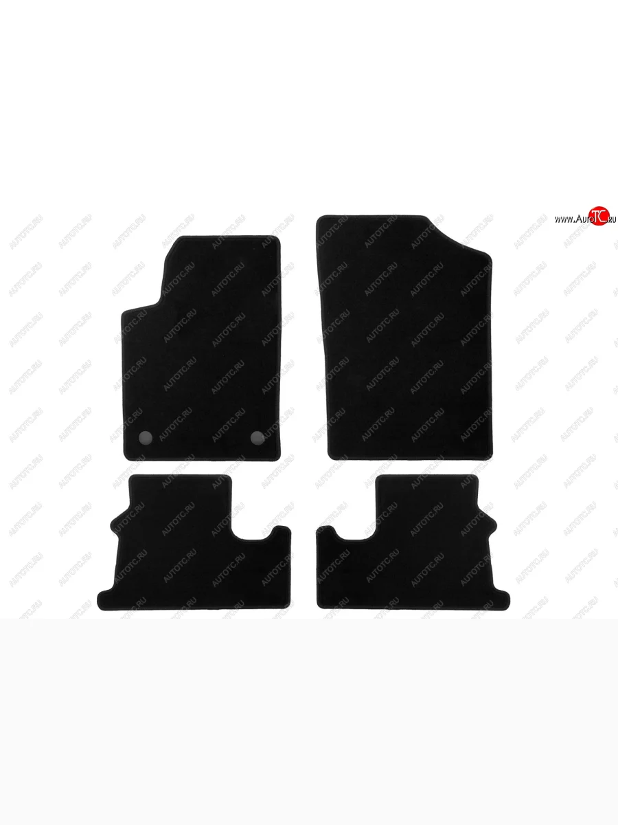 Комплект ковриков в салон (чёрные, текстиль) Klever Econom CITROEN Berlingo M59 рестайлинг (2002-2012)  с доставкой в г. Керчь