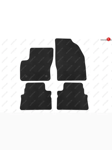 Комплект ковриков в салон (АКПП, чёрные, текстиль) Klever Econom Ford Kuga  1 (2008-2013)