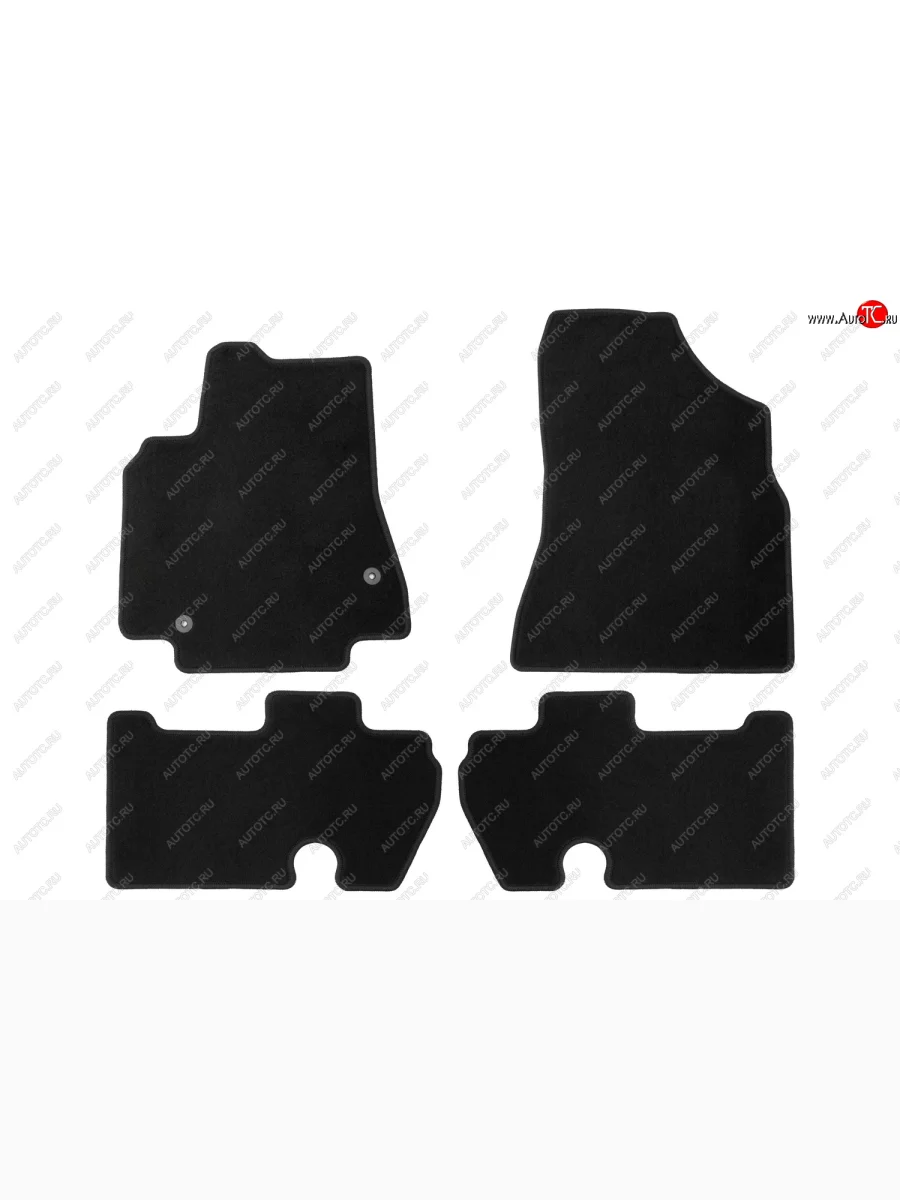 Комплект ковриков в салон (чёрные, текстиль) Klever Econom  Peugeot Partner (2008-2018) Tepee  в Самаре Самарской области