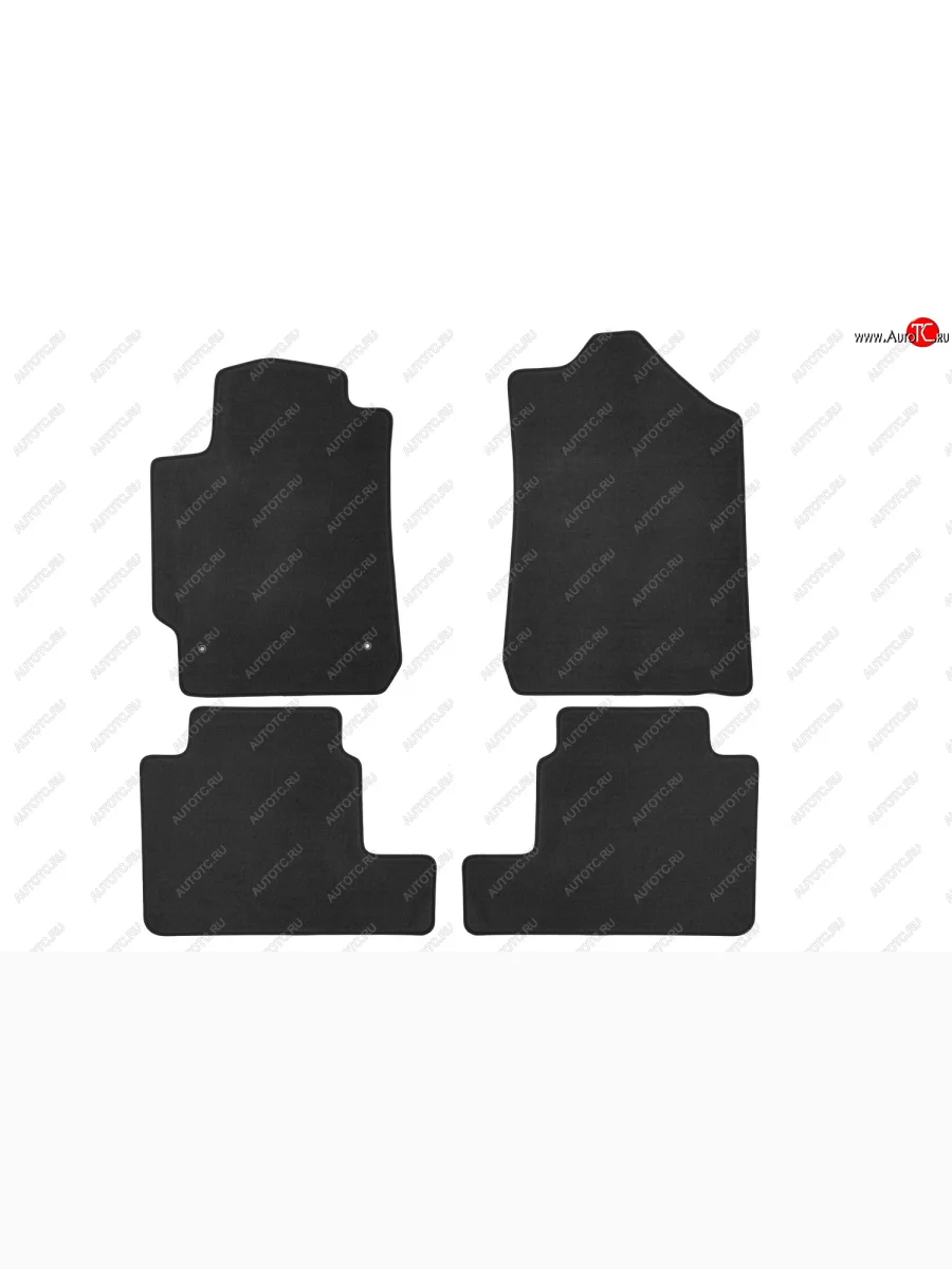 Комплект ковриков в салон (чёрные, текстиль) Klever Econom Toyota Camry XV40 рестайлинг (2009-2011)  в Керчи Республика Крым