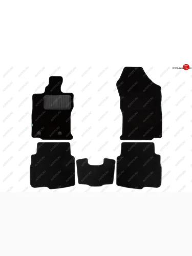 Комплект ковриков в салон (чёрные, текстиль) Klever Premium (Чёрные) Subaru Outback  BT (2019-2025) универсал