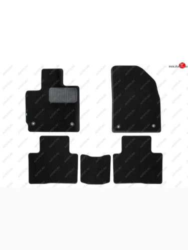 Комплект ковриков в салон (чёрные, текстиль) Klever Premium EXEED TXL 1-ый рестайлинг (2021-2025)