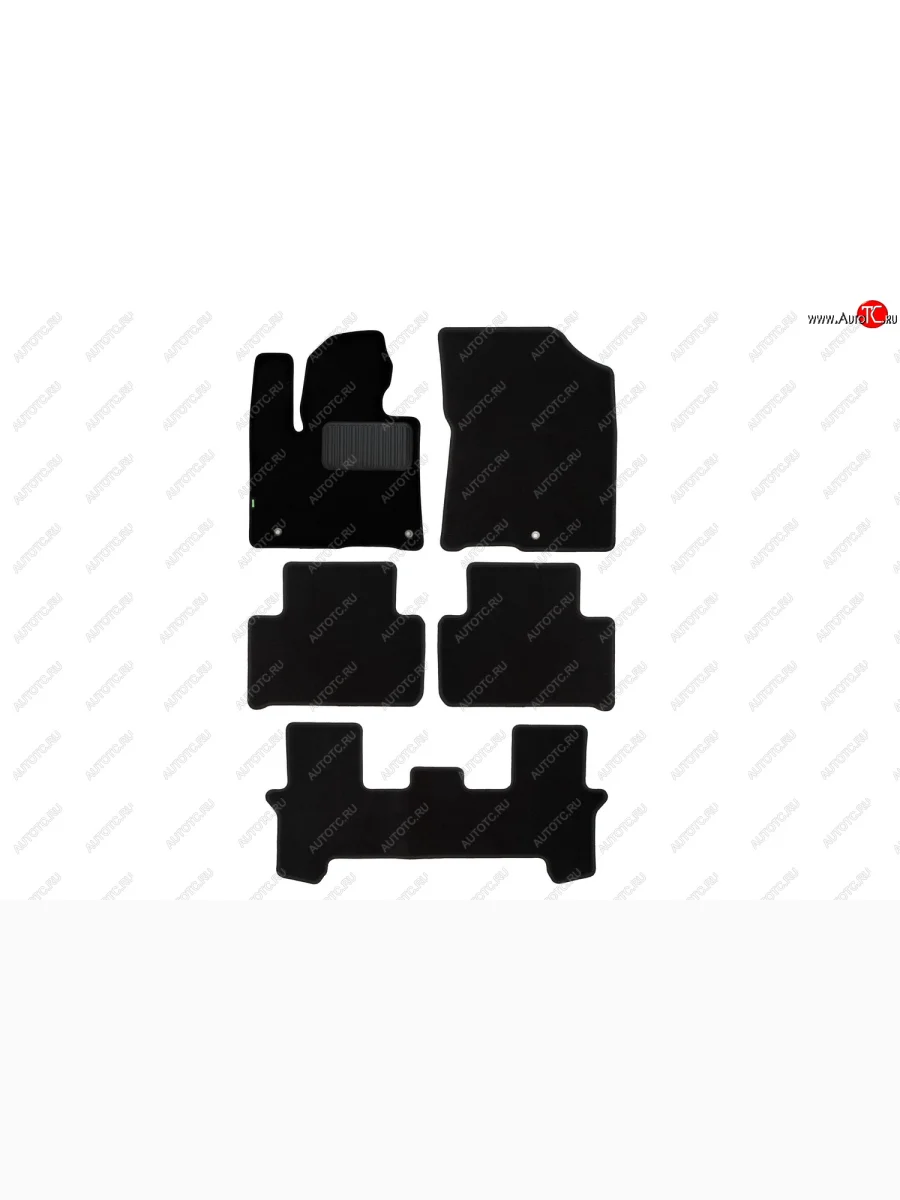 Комплект ковриков в салон (чёрные, текстиль) Klever Standard KIA Sorento MQ4 (2020-2022)  в Керчи Республика Крым