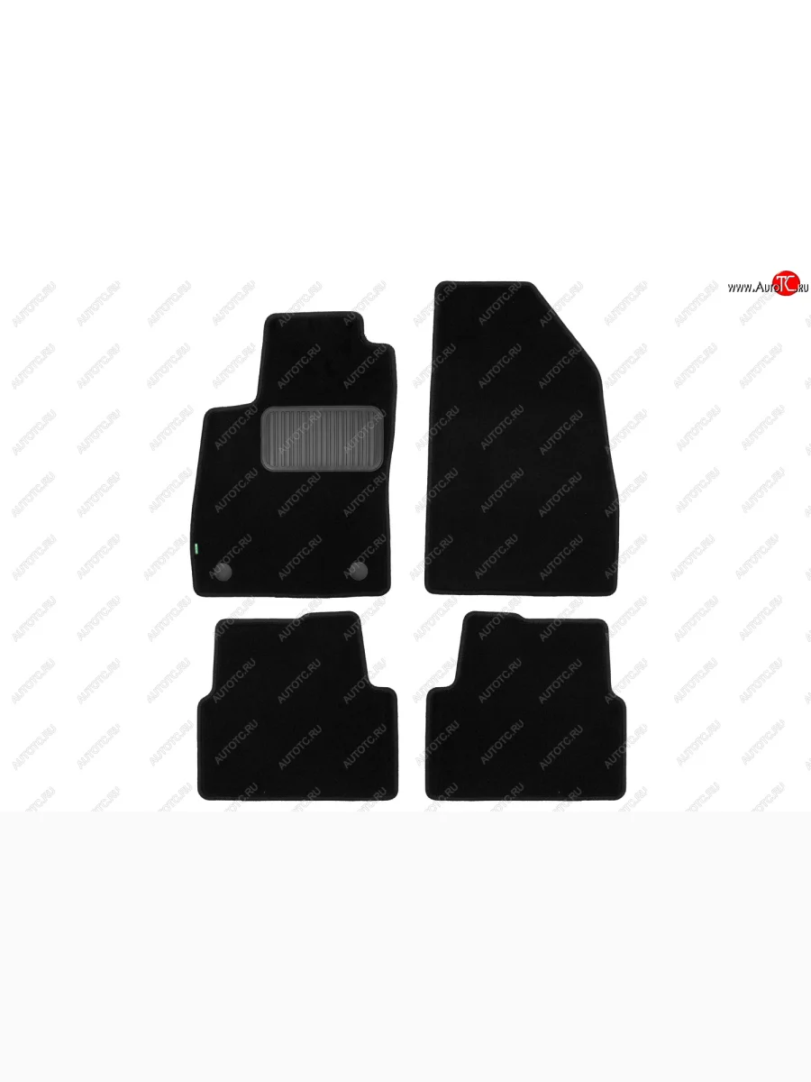 Комплект ковриков в салон (чёрные, текстиль) Klever Standard Ravon R4 (2016-2020)  с доставкой в г. Пермь