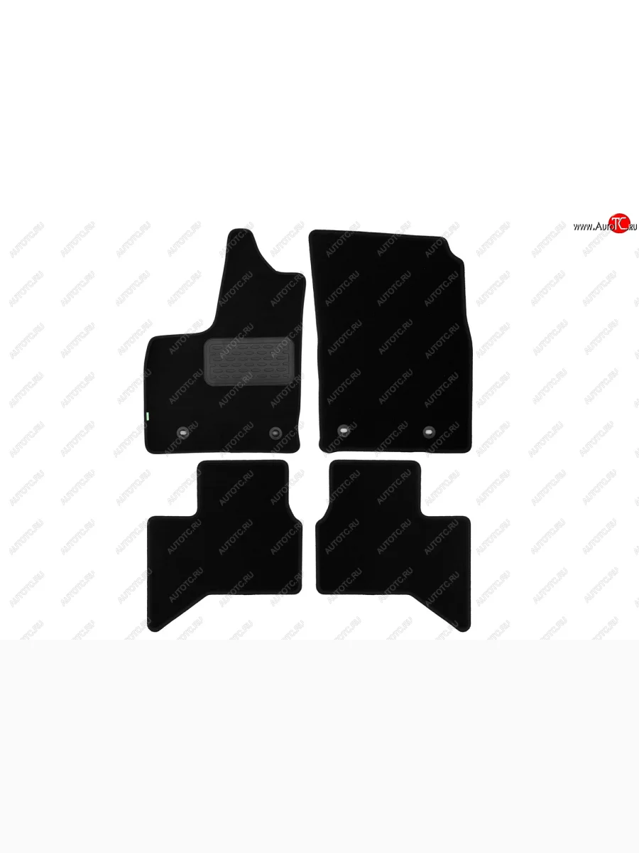 Комплект ковриков в салон (чёрные, текстиль) Klever Standard  Toyota Land Cruiser (2021-2025) J300  в Самаре Самарской области