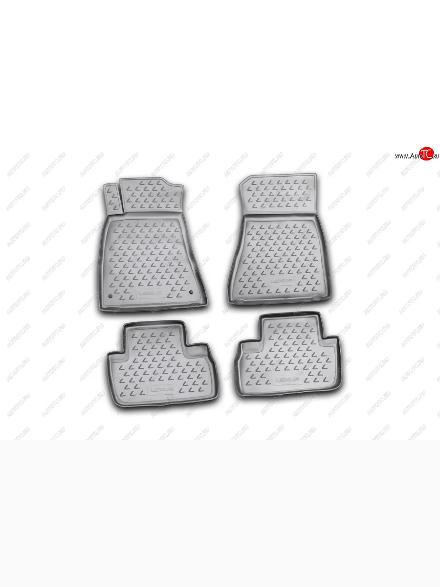 Комплект ковриков в салон (серые, полиуретан) Element Lexus IS250 XE20 седан дорестайлинг (2005-2013) (Серые)  с доставкой в г. Пермь