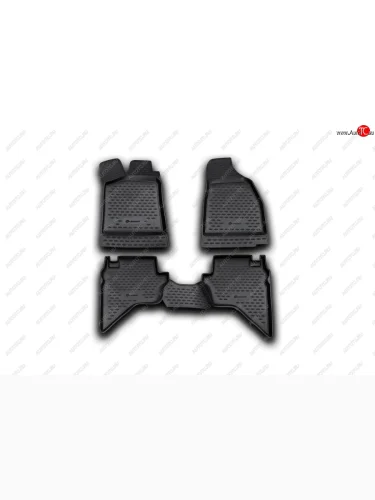 Комплект ковриков в салон (чёрные, полиуретан) Element Mazda BT-50 (2011-2015)