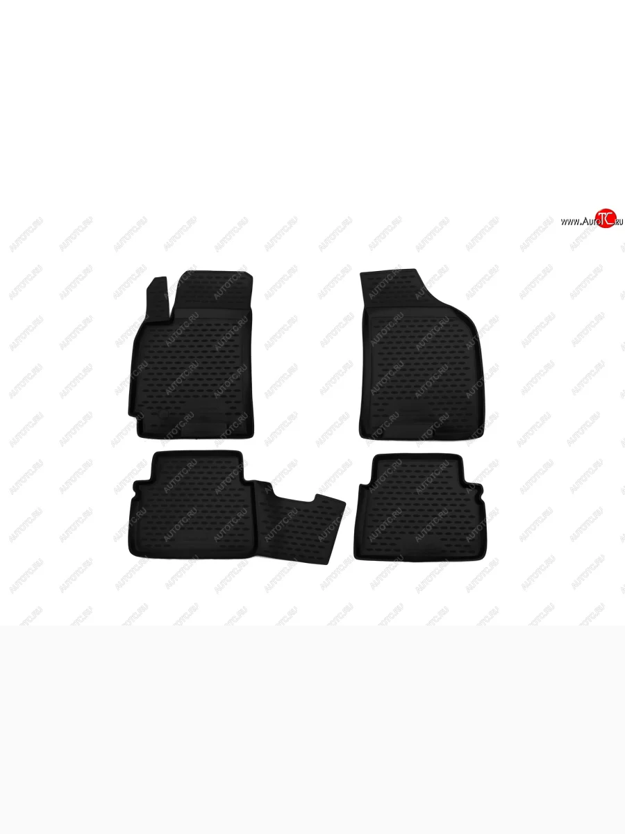 Комплект ковриков в салон (чёрные, полиуретан) Element  Ravon Gentra (2015-2025)  в Воронеже Воронежской области