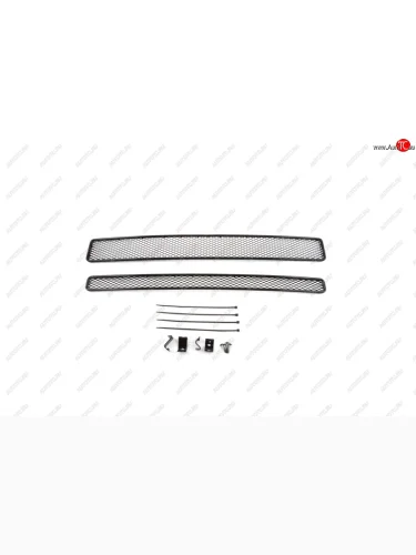 Сетка на бампер (внешняя, алюминиевая, 15 мм. с декоративной накладкой) Arbori Suzuki Vitara  LY (2015-2019) дорестайлинг