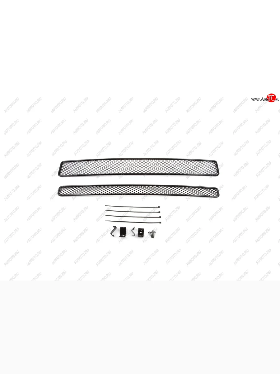 Сетка на бампер (внешняя, алюминиевая, 15 мм. с декоративной накладкой) Arbori Suzuki Vitara LY дорестайлинг (2015-2019)  в Самаре Самарской области