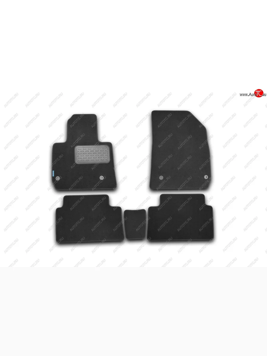 Комплект ковриков в салон (чёрные, текстиль) Element CITROEN C5 RD дорестайлинг, седан (2008-2017)  с доставкой в г. Пермь