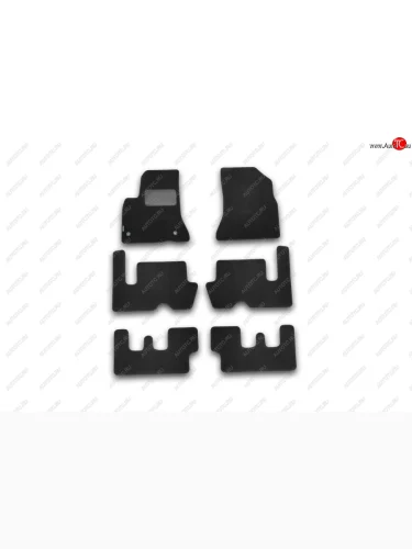 Комплект ковриков в салон (АКПП, чёрные, текстиль) Element (Чёрные) CITROEN C4 Grand Picasso (2006-2014)