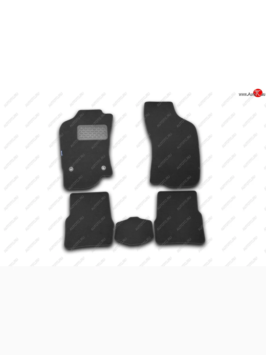 Комплект ковриков в салон (чёрные, текстиль) Element  Fiat Albea (2002-2012) 170  в Самаре Самарской области