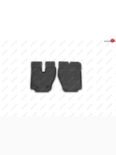 Комплект ковриков в салон (полиуретан, чёрные) Element Hino 700 QPR, RPR шасси (2007-2025)