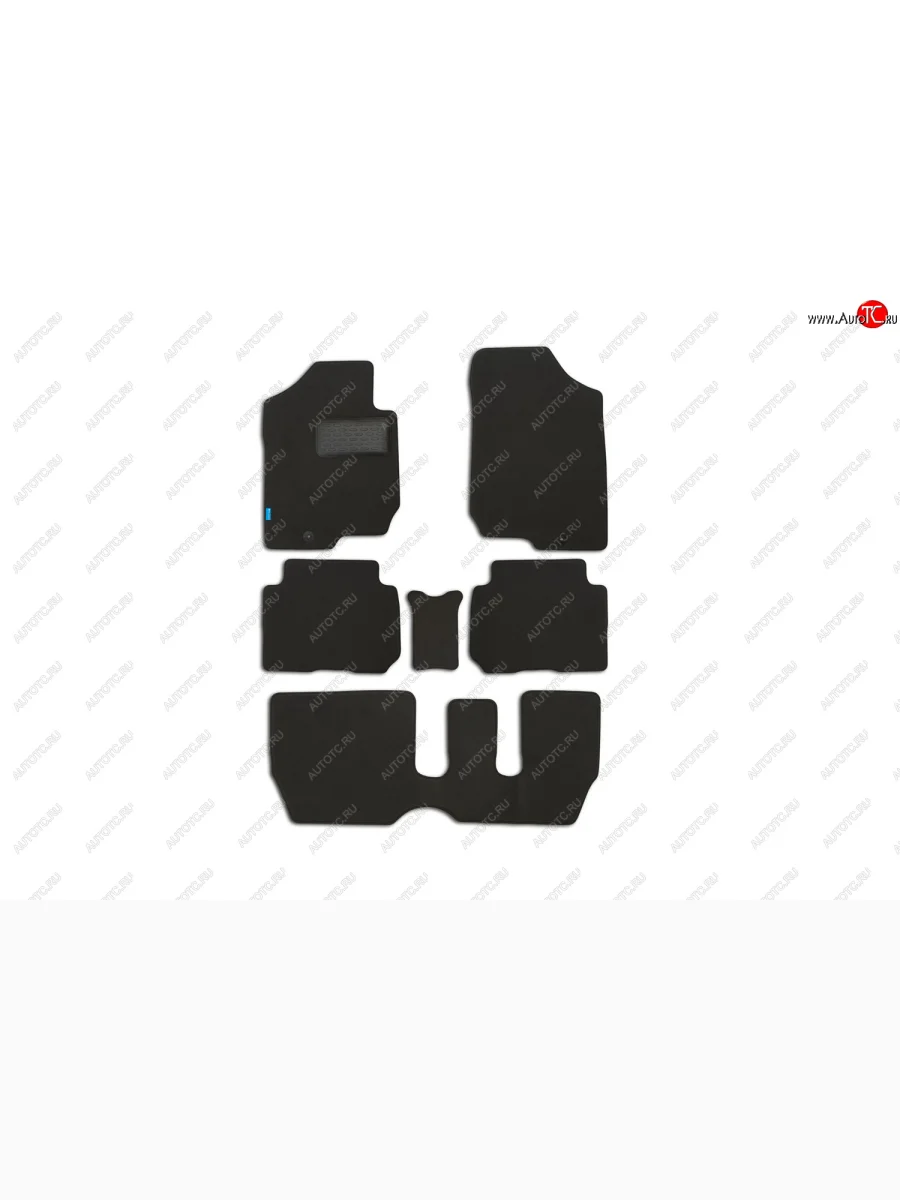Комплект ковриков в салон (текстиль, чёрные) Element KIA Carens UN (2006-2013) (Чёрные)  в Самаре Самарской области