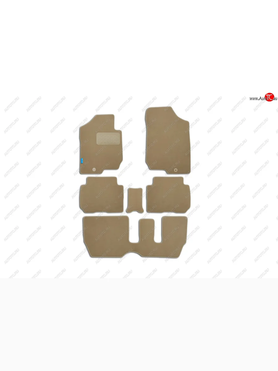 Комплект ковриков в салон (текстиль, бежевые) Element KIA Carens UN (2006-2013) (Бежевые)  в Самаре Самарской области