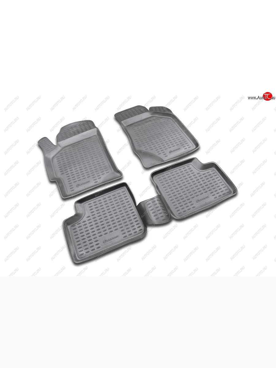 Комплект ковриков в салон (полиуретан, серые) Element  KIA Spectra (2000-2009)  в Керчи Республика Крым