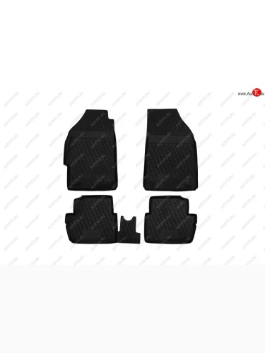 Комплект ковриков в салон (полиуретан, чёрные) Element Ravon R2 (2016-2025)