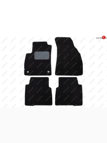 Комплект ковриков в салон (текстиль, чёрные) Element Hyundai Santa Fe SM (2000-2012)