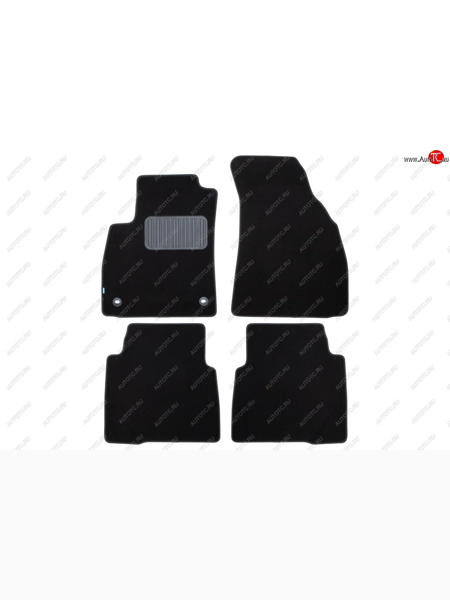 Комплект ковриков в салон (текстиль, чёрные) Element Hyundai Santa Fe SM (2000-2012)  в Керчи Республика Крым