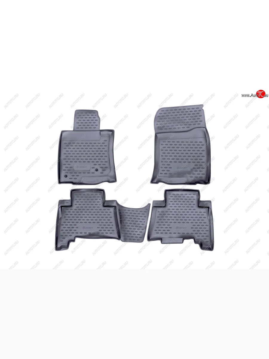 Комплект ковриков в салон (полиуретан, серые) Element  Toyota Land Cruiser Prado (2009-2013) J150  в Самаре Самарской области