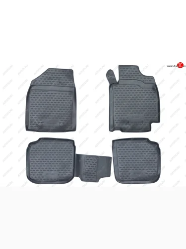 Комплект ковриков в салон (правый руль, полиуретан, серые) Element (Серые) Toyota Allion T240 седан рестайлинг (2004-2007)