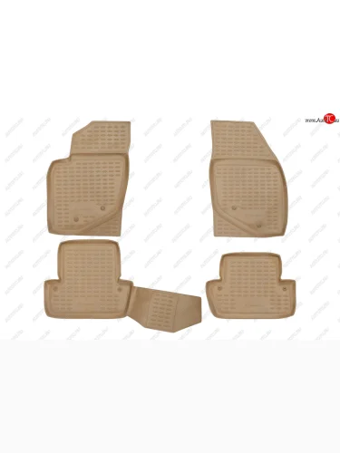 Комплект ковриков в салон (полиуретан, бежевые) Element (Бежевые) Volvo S60 RS,RH седан дорестайлинг (2000-2004)