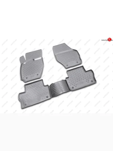 Комплект ковриков в салон (полиуретан, серые) Element (Серые) Volvo XC60  дорестайлинг (2008-2013)