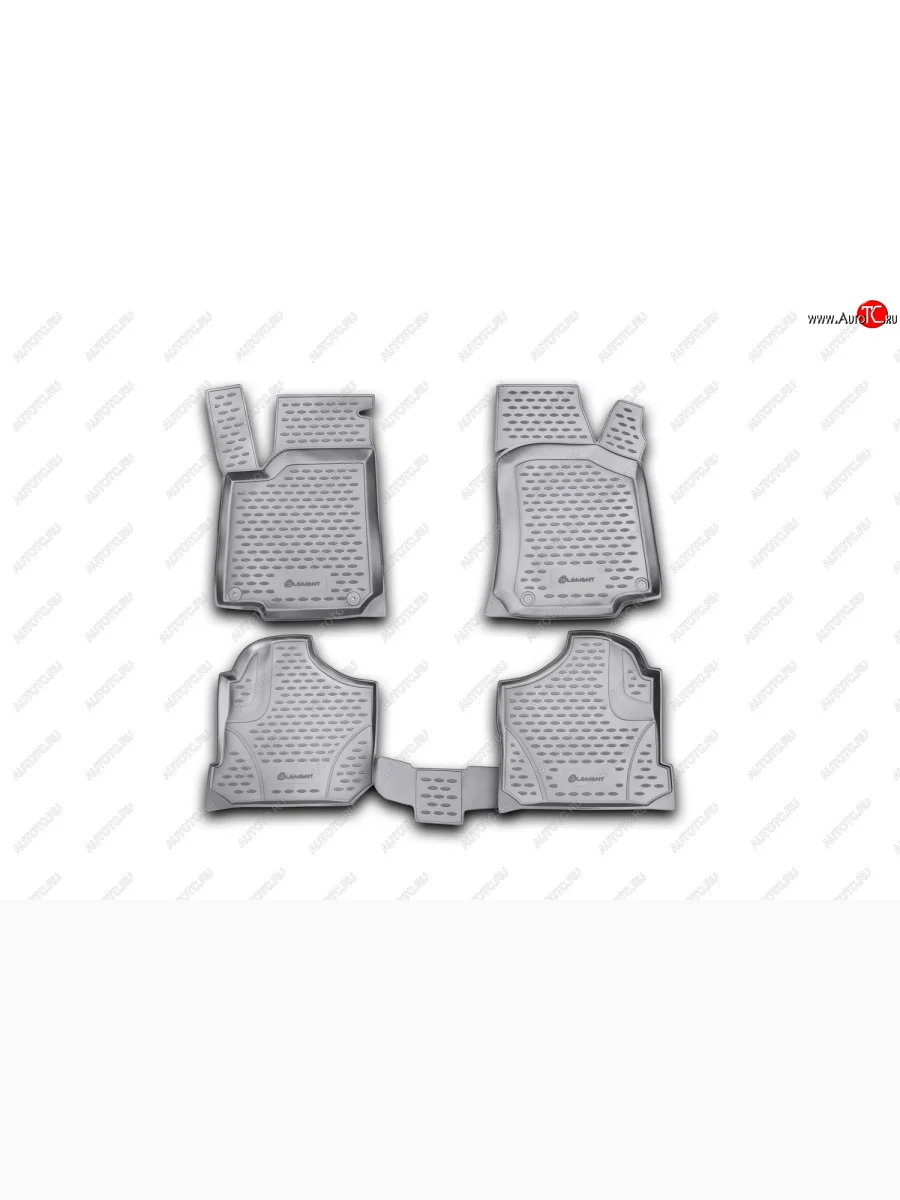 Комплект ковриков в салон (полиуретан, серые) Element  Volkswagen Golf (1997-2003) 4 Mk4 (Серые)  в Керчи Республика Крым