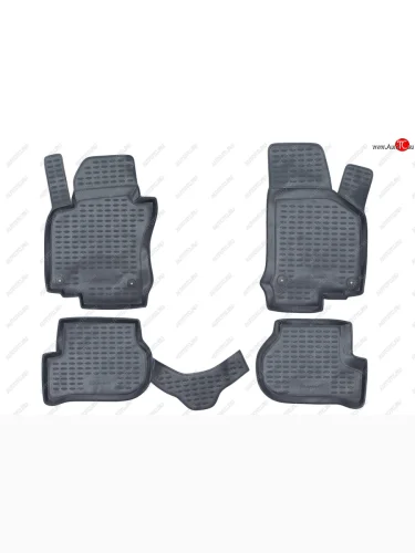 Комплект ковриков в салон (полиуретан, серые) Element Volkswagen Golf  5 Mk5 (2003-2009) хэтчбэк 5 дв.