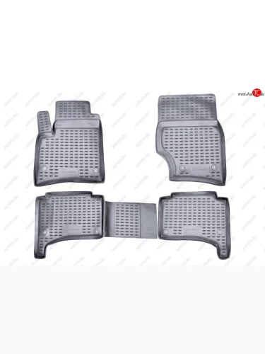 Комплект ковриков в салон (полиуретан, серые) Element (Серые) Volkswagen Touareg 1 GP дорестайлинг (2002-2007)