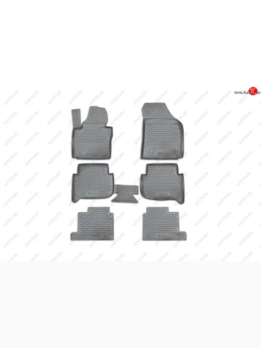 Комплект ковриков в салон (полиуретан, серые) Element (Серые) Volkswagen Touran  1T (2003-2015) дорестайлинг минивэн, 1-ый рестайлинг минивэн, 2-ой рестайлинг минивэн