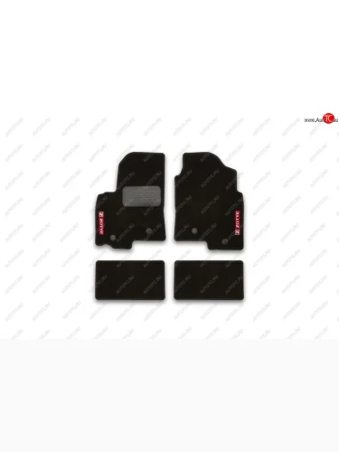 Комплект ковриков в салон (текстиль, чёрные) Klever Zotye T600 (2014-2021)