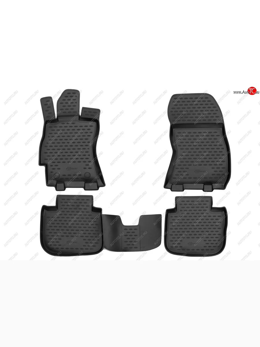 Комплект ковриков в салон (ПУ, повышенная износостойкость, чёрные) Format Toyota Camry XV40 рестайлинг (2009-2011)  в Керчи Республика Крым