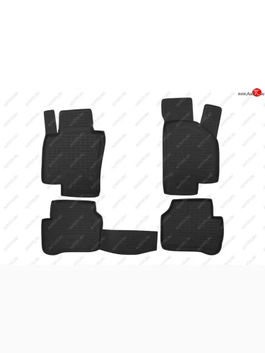 Комплект ковриков в салон (ПУ, повышенная износостойкость, чёрные) Format Volkswagen Passat  B6 (2005-2011) седан, универсал