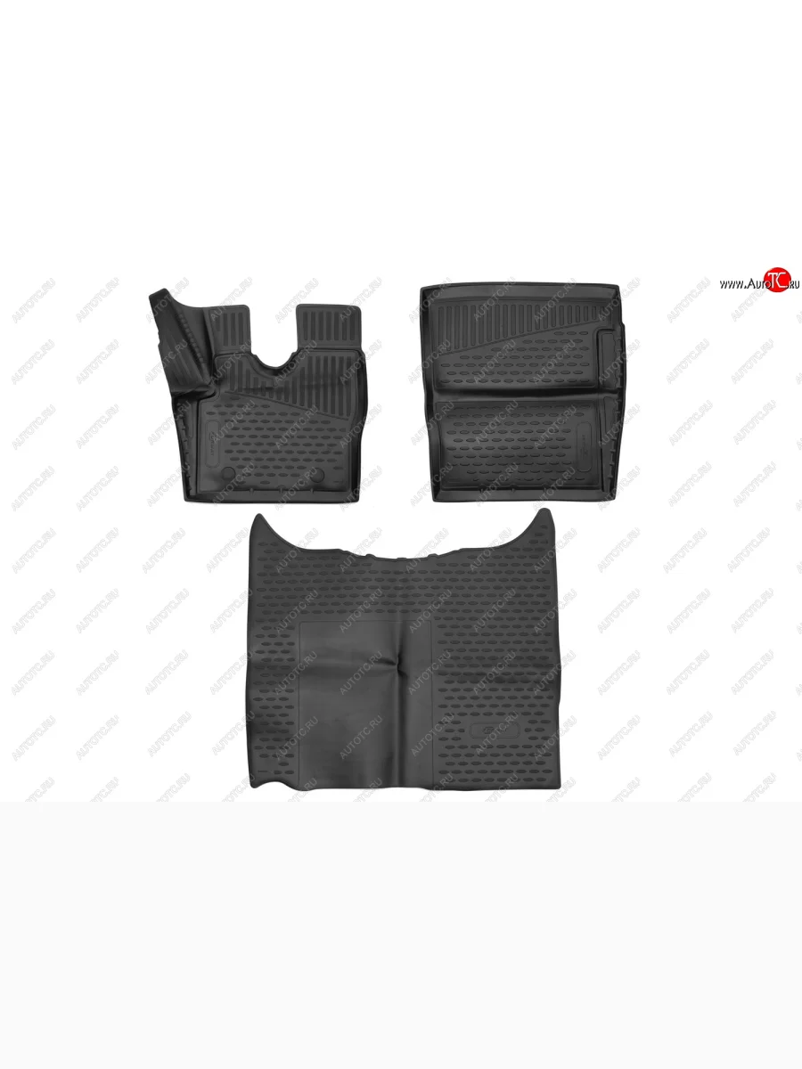 Комплект ковриков в салон (ПУ, повышенная износостойкость, чёрные) Format DAF XF седельный тягач (2017-2025)  в Перми Пермском крае