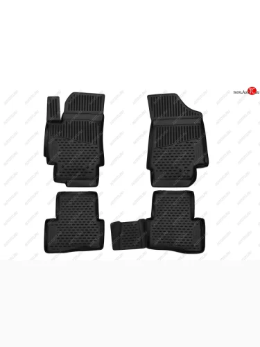 Комплект ковриков в салон (ПУ, повышенная износостойкость, чёрные) Format Hyundai Creta GS дорестайлинг (2015-2019)