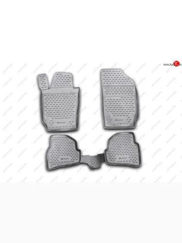 Водительский коврик в салон (передний левый, полиуретан, чёрный) Element Volkswagen Polo  Mk5 6R,6C,61 (2009-2020) хэтчбек 5 дв. дорестайлинг, хэтчбек 5 дв. рестайлинг